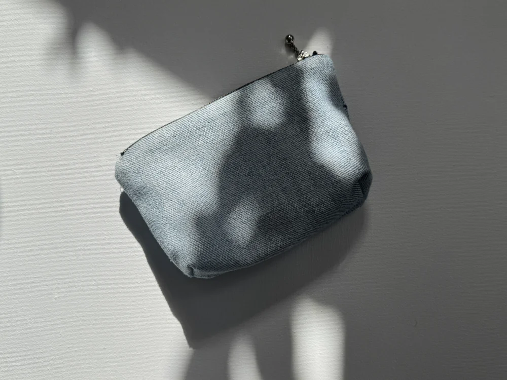 final denim pouch closed