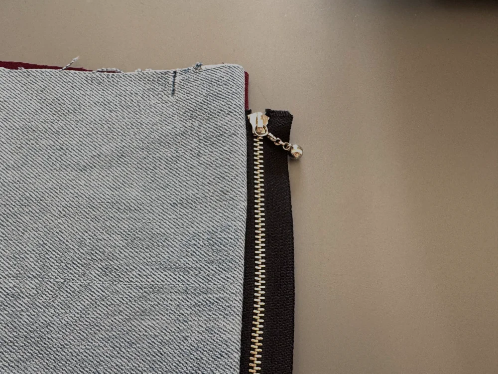 sen zipper one side