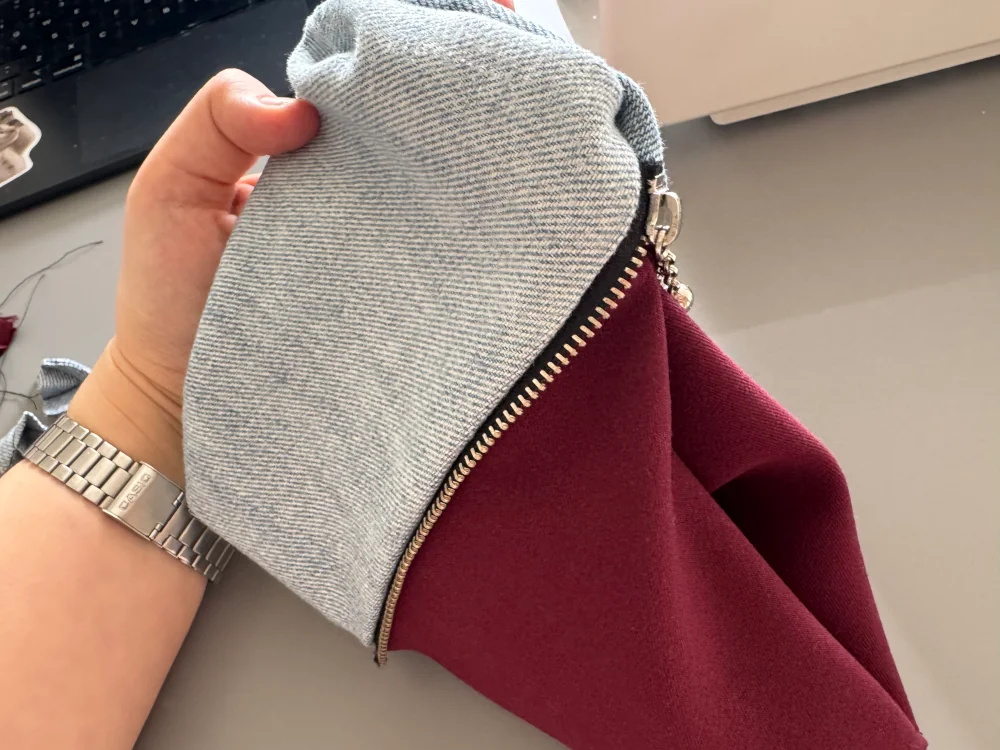turning the lining inside out